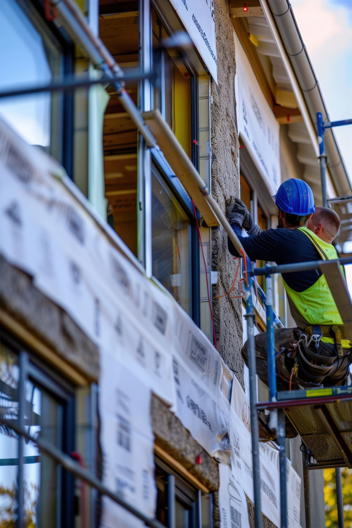 Posa cappotto termico e infissi su edificio residenziale — MG Impresa Edile Lombardia